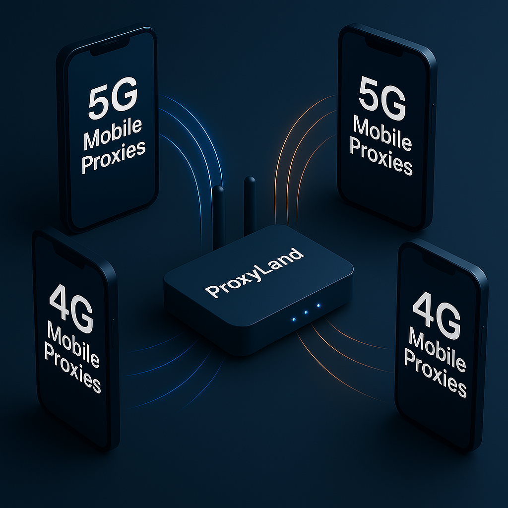 ProxyLand 4G/5G Mobile Proxies